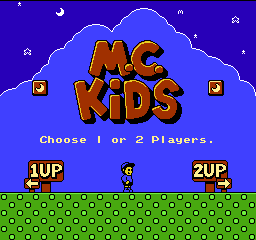 M.C. Kids (USA) Title Screen